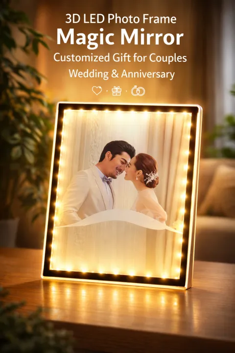 3D LED Photo Frame Magic Mirror