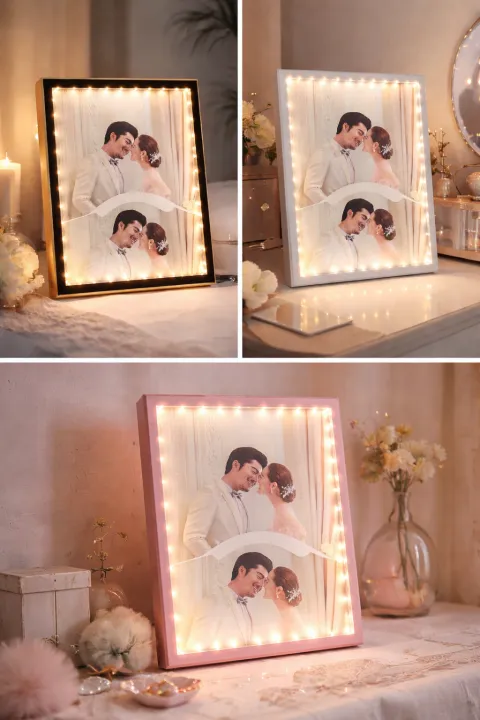3D LED Photo Frame Magic Mirror - Image 2