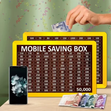 Mobile Saving Box 50000 PKR | Wooden MDF Money Saving Challenge Box