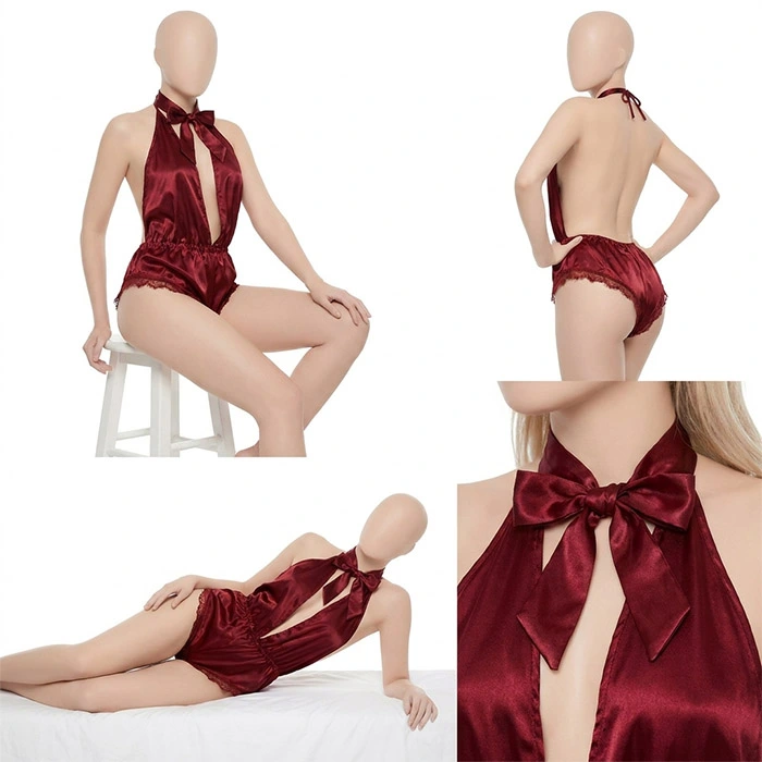 Silk Wear - Pure satin silk honeymoon night dress - Image 5